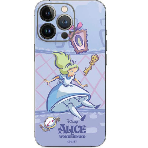 Disney Alice in Wonderland Falling down the Rabbit Hole iPhone 14 Pro Skin